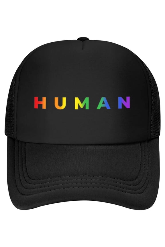 Human Rainbow Subtle Pride Month LGBT Gay Rights Equality Baseball Cap
