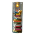 thumbnail image 1 of Human Reading Book Lamp, Adorable Reader Reading Night Lights, Mini Book Enthusiast Sculpture With Books and LED Light Ornaments for Librarians, Bookworms, Author, 1 of 6