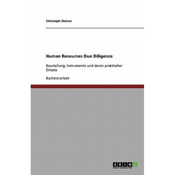 Human Resources Due Diligence
