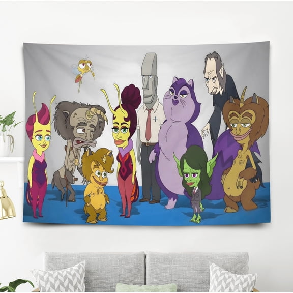 Human Resources Tapestry Poster Wall Hanging Art Decor for Living Room Bedroom Dorm Birthday Gift for Kids 60 x 40 inch