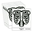 thumbnail image 1 of Human Ribcage Skeleton Bones Spooky Halloween Car Window Bumper Water Bottle Phone Tablet Laptop Waterproof Vinyl Decal Sticker Set 5-Pack - Gloss Finish - 4.0", 1 of 7