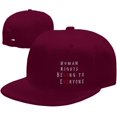 Human Rights Belong to Everyone Flat Bill Baseball Cap Snapback Hats
