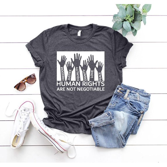 Human Rights Shirt, Peace Love Justice Equality Shirt, Solidarity ...