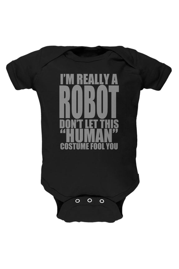 Human Robot Costume Soft Baby One Piece