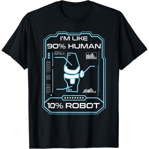 Human Robot New Knee Surgery Joke Funny Knee Replacement T-Shirt