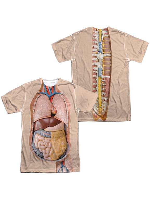 Human Science Torso (Front - Back Print) - Short Sleeve Shirt - Medium