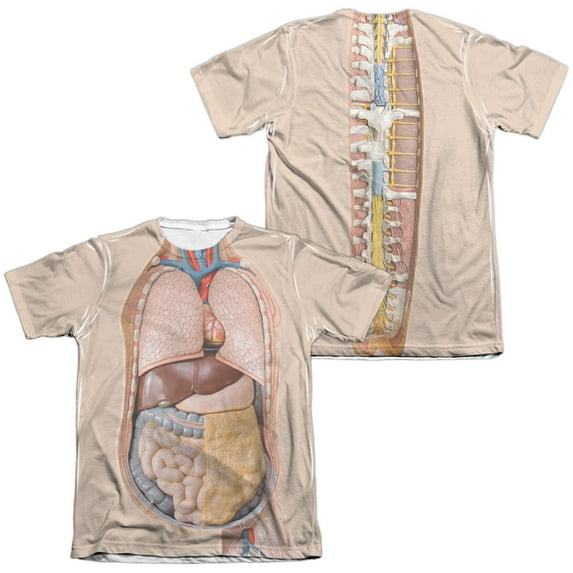 Human Science Torso (Front - Back Print) - Short Sleeve Shirt - X-Large