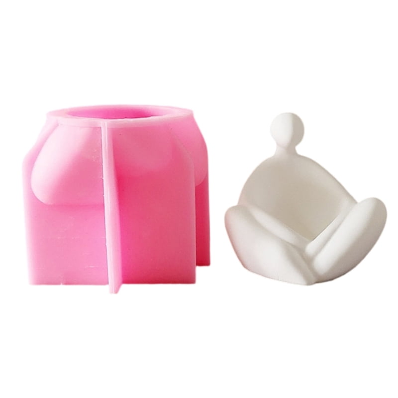 Human Shaped Candle Holder Silicone Molds Epoxy Resin Molds Candlestick ...
