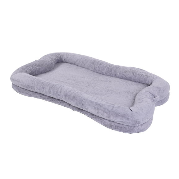 Human Sized Pet Couch Large Pet Bed Human Dog Bed Washable Large Size Non Slip Bottom Comfortable Plush Size Dog Bed With Blanket And Pocket For Home
