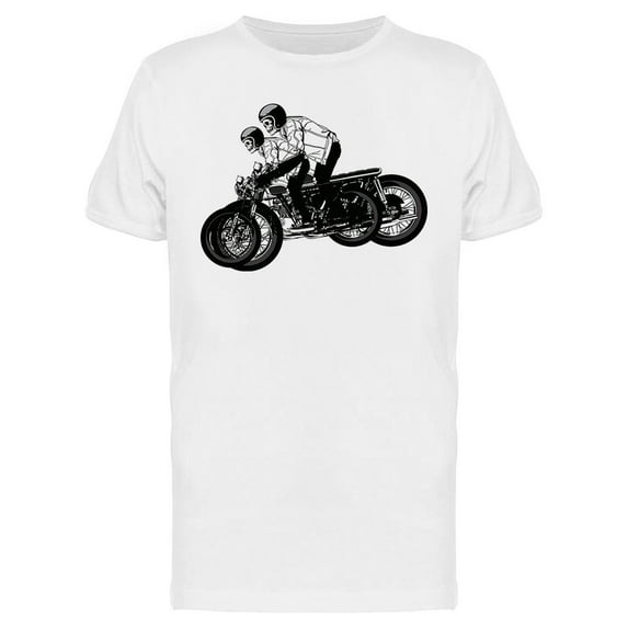 Human Skeletons On Moto T-Shirt Men -Image by Shutterstock, Male 3X-Large