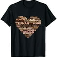 thumbnail image 1 of Human Skin Tone Heart Anti-Racist T-Shirt, 1 of 3