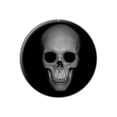 thumbnail image 1 of Human Skull - Front View Lapel Hat Pin Tie Tack Small Round, 1 of 1