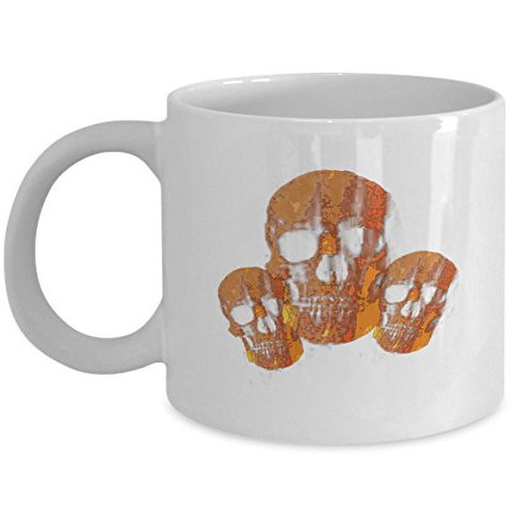 Human Skull 11 oz Coffee Mug - Cosplay Gifts White Ceramic