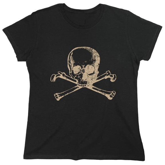 Human Skull Sarcastic Humor Novelty Funny Women's Casual Tees
