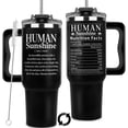 thumbnail image 1 of Human Sunshine 40oz Appreciation Tumbler Inspirational Gifts for Women & Men Perfect Birthday, Teacher, Nurse, Coworker, or Friend Gift, 1 of 6
