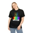 thumbnail image 1 of Human TShirt LGBTQ Pride Rainbow Flag Lesbian Gay Pride Ally Plus Size Clothing for Women, 1 of 8