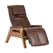 Human Touch Gravis ZG Chair w/Zero-Gravity Seat, Air Massage Technology, One Size, Beechwood Base with Saddle Premium Leather