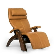 Human Touch PC-600 Omni Motion Silhouette Perfect Chair Series 2 Power Recline Walnut Wood Base Zero-Gravity Recliner - Sycamore Premium Leather - In-Home White Glove Delivery