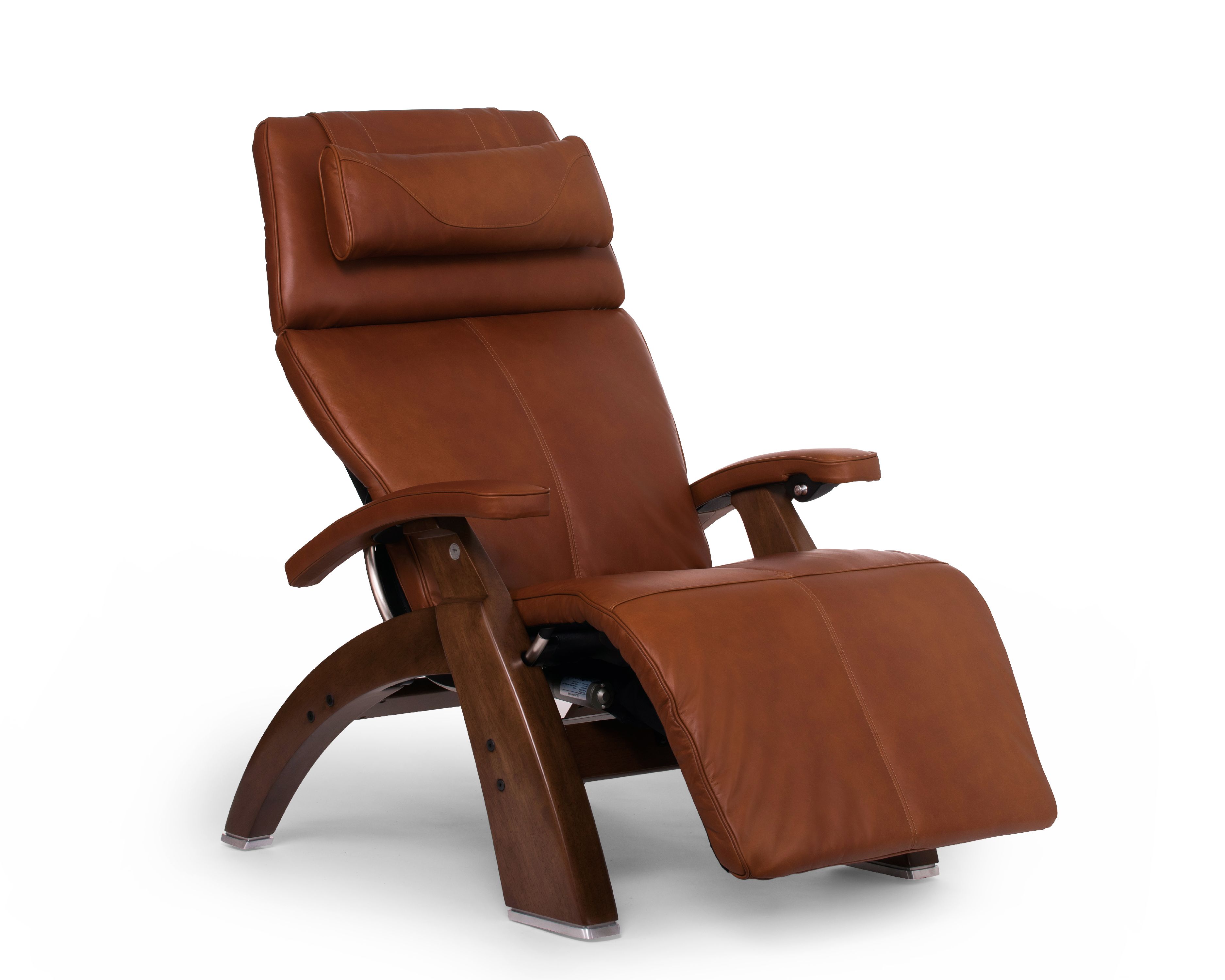 Human Touch PC-600 Omni Motion Silhouette Power Recline Walnut Wood Base Zero-Gravity Recliner Leather - image 1 of 3