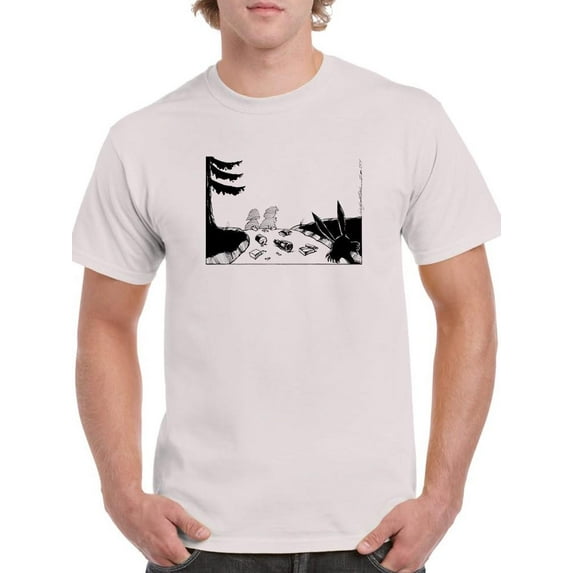 Human Tracks T-Shirt Men -Wilfred Hildonen Designs, Male 4X-Large