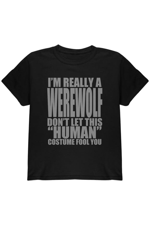 Human Werewolf Costume Youth T Shirt
