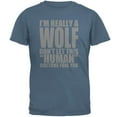 thumbnail image 1 of Human Wolf Costume Mens T Shirt, 1 of 1