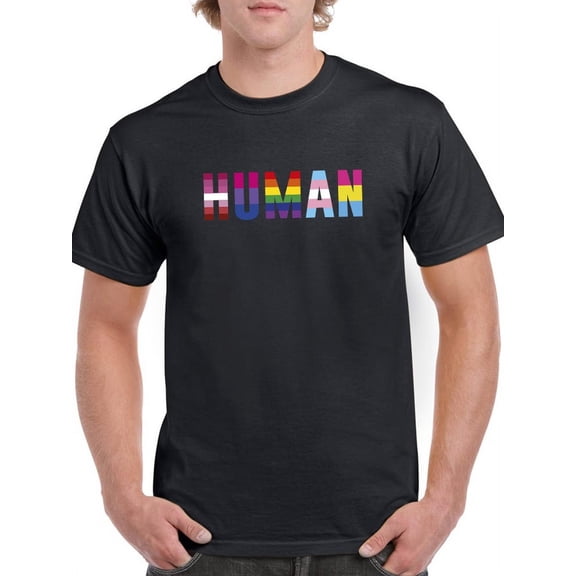 Human Word T-Shirt T-Shirt Men -GoatDeals Designs, Male Small