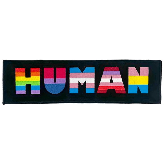 Human - Woven Patch - Super Strip - 8" x 2"