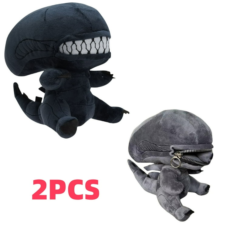 Human Xenomorph Hybrid Deacon Plush, Zipper Mouth Monster Plush