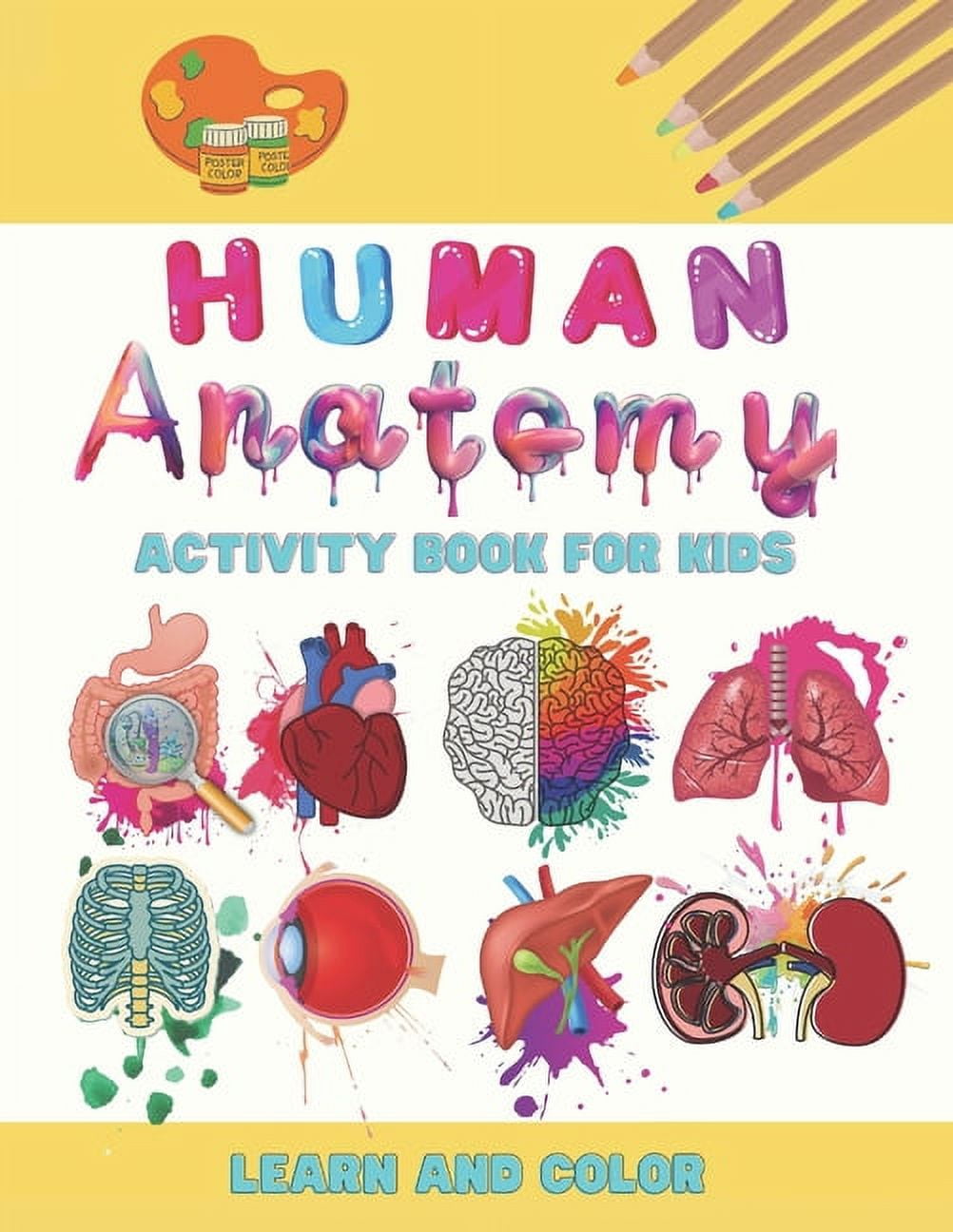 Human anatomy activity book for kids anatomy and physiology anatomy