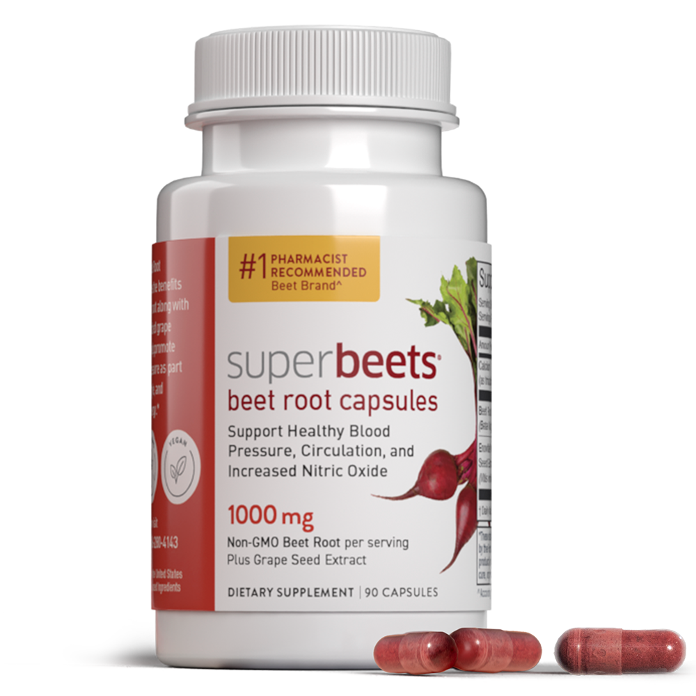 HumanN SuperBeets Black Cherry Beet Root Powder Nitric Oxide Boost 30