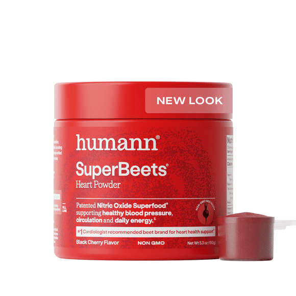 Humann SuperBeets Black Cherry Beet Root Powder Nitric Oxide Boost - 30 Servings
