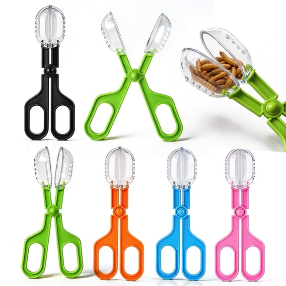 Humane Bug Catcher, Bug Catcher for Student, Transparent Handle Bug Catching Tool, No Touch for Indoor and Outdoor Use, Green 1 Pack