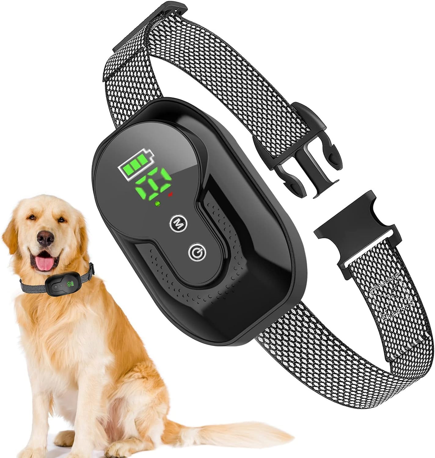 Humane High-Frequency Anti-Bark Dog Collar with Vibrations - 5 