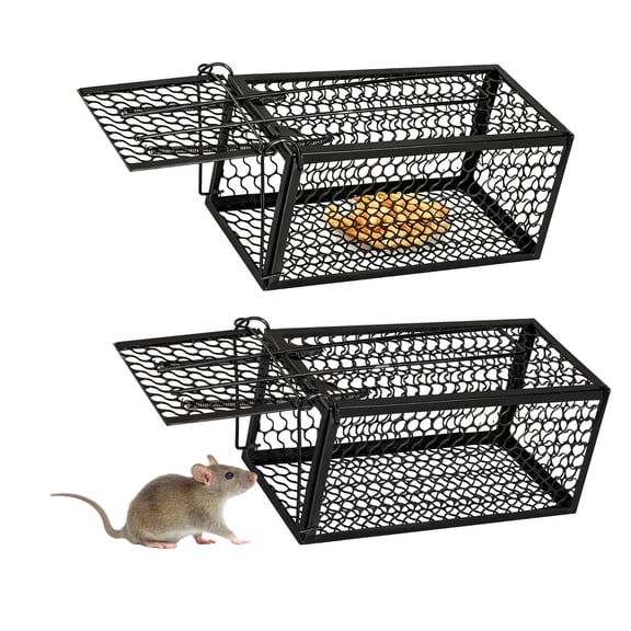Humane Mouse Trap, Chipmunk Trap, Humane Catch and Release Live Animal Trap for Moles, Rodents, Shrews, Mice, Voles, and Other Small Animals - Live Catch Mouse Trap