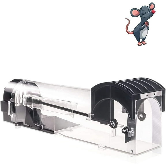 Humane Mouse Traps, 12 inches Enlarged No Kill Rat Live Traps for Chipmunks, Reusable Catch and Release Mice, Pet and Children Friendly Mouse Trap That Work