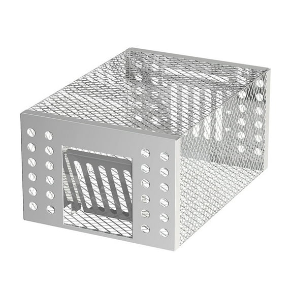 Humane Rat Trap 2 Pack, Indoor Outdoor Reusable Small Rodent Catcher With Galvanized Steel One-Way Door Continuous Capture For Mice Vole Chipmunk Hamster