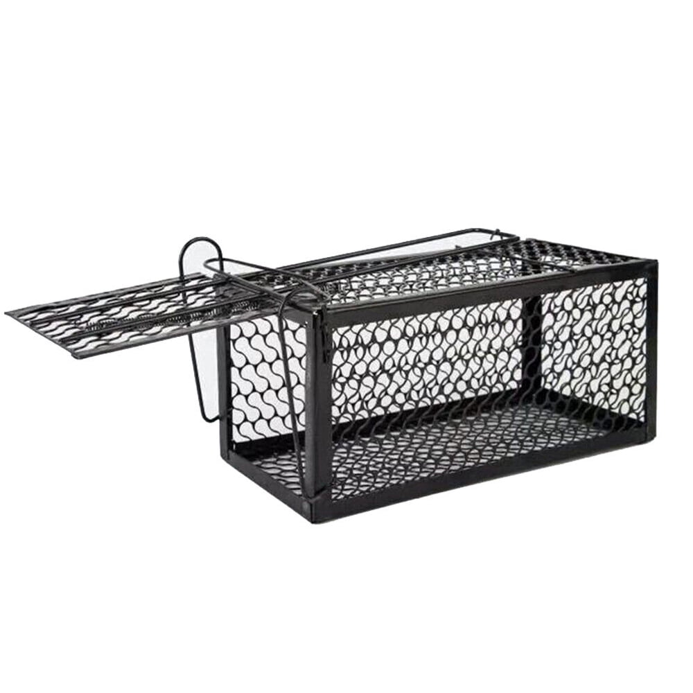 BLACK+DECKER Rat Trap- Rat Traps Indoor & Outdoor- Humane Mouse Trap Cage-  Live Animal Trap for Squirrels Chipmunks and Other Small Rodents- Catch and