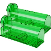 Humanely Designed Animal Trap, Ventilated Design For Safe And Easy Catch And Release, Non-toxic Non-electric Spring Loaded Door Trap For Indoor Outdoor Use, 2 Pack