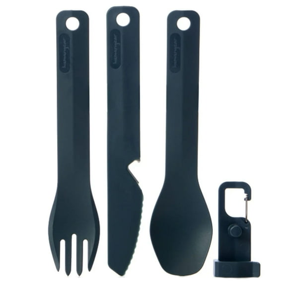 Humangear GoBites BIO Knife,Fork,Spoon Set - Gray