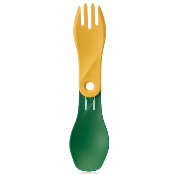Humangear GoBites BIO Spin Combo Spoon/Fork - Green/Yellow