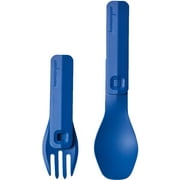 Humangear GoBites Click Telescoping Fork and Spoon Travel Utensils - Blue