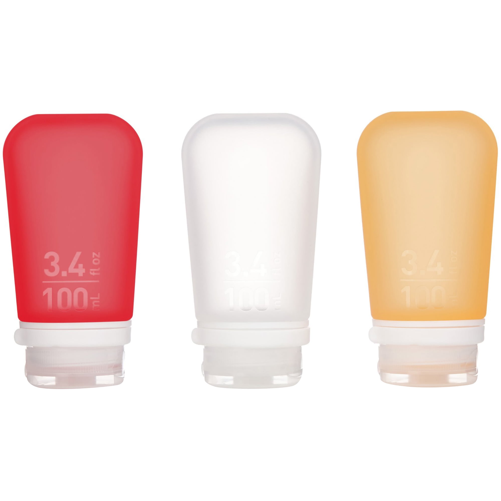 Humangear GoToob+ Soft Silicone Travel Bottle 3-Pack - Large - Clear ...