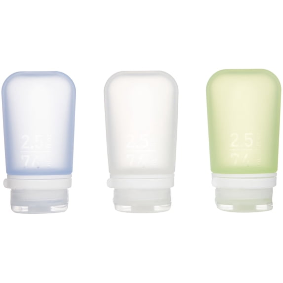 Humangear GoToob+ Soft Silicone Travel Bottle 3-Pack - Medium - Clear ...