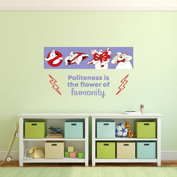Humanity Ghostbusters Life Quote Cartoon Quotes Decors Wall Sticker Art Design Decal for Girls Boys Kids Room Bedroom Nursery Kindergarten Home Decor Stickers Wall Art Vinyl Decoration (12x20 inch)