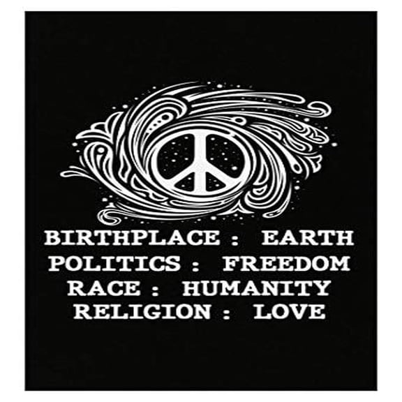 Humanity Poster - Birthplace Earth Politics, Freedom, Kindness, Peace & Tolerance
