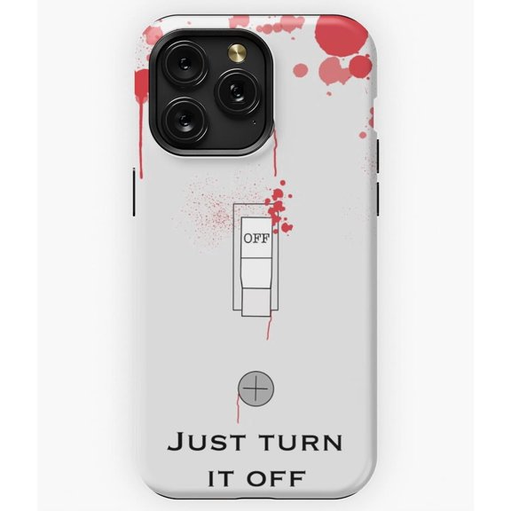 Humanity Switch Off Funny Vampire Diaries Fan Quote A933 Phone Case for iPhone 11 to 17 Pro Max