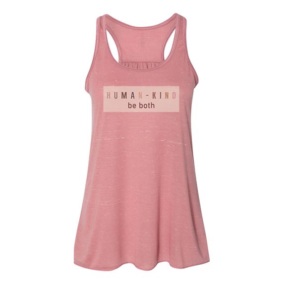 "Humankind, Racerback, Equality Shirt, Humankind Tank, Be Kind Tank Top, Be Both Tee, Soft Bella, Be Kind Tee, Trendy Apparel, 2020 Tee, Mauve Marble, EXTRA SMALL"