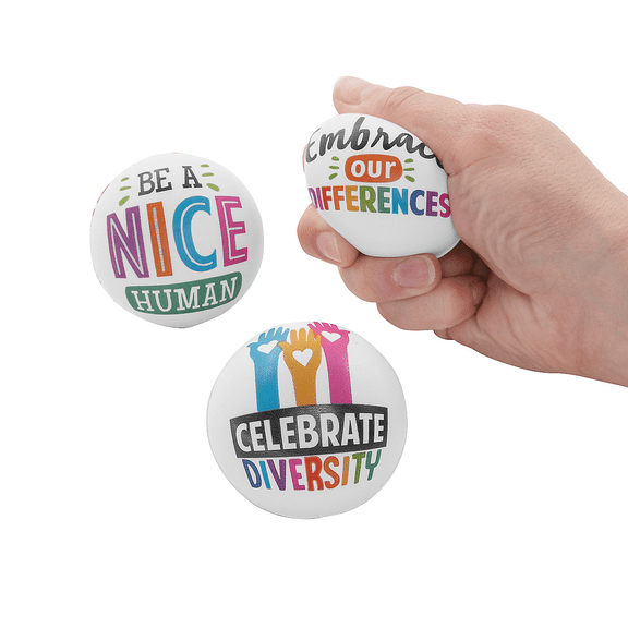 Humankind, Unity & Diversity Stress Balls, Birthday, Toys, 12 Pieces