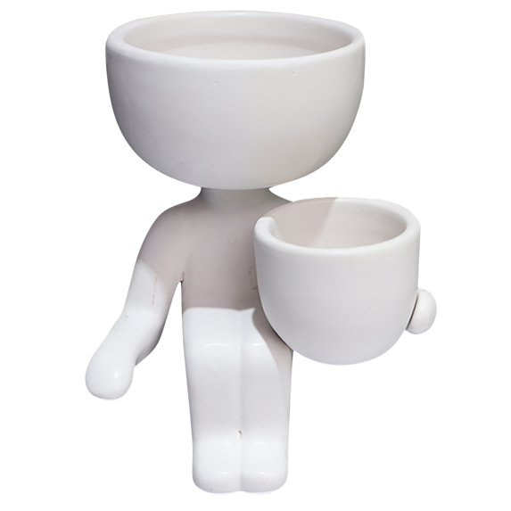 Humanoid Ceramic Flower Pot Creative Flower Pot Ceramic Crafts